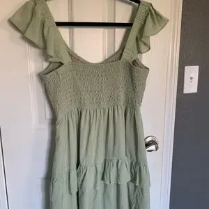 green emerald velvet dress Wedtrend Women Sage Green Prom Dress with Slit A Line Halter Corset Long Satin Convertible Wedding Guest Dress Dress with Keyhole, Sage Green / US18W main image 1